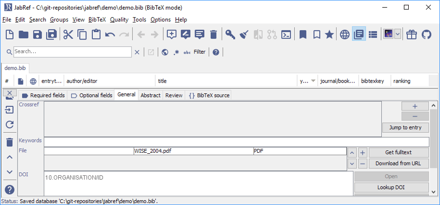 FindUnlinkedFiles - 09 - entry editor - General