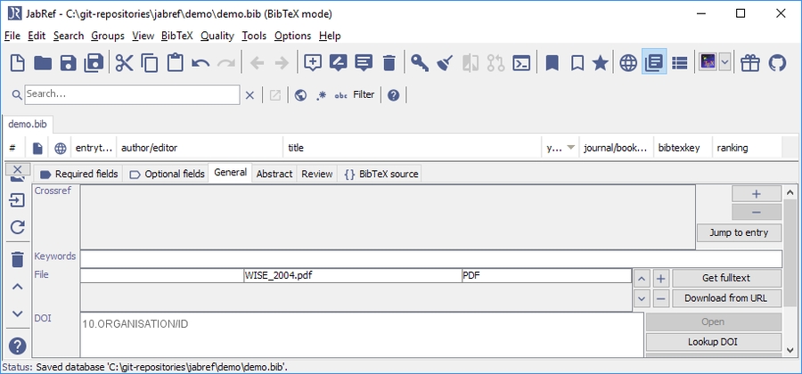FindUnlinkedFiles - 09 - entry editor - General