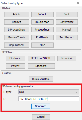 Add entry using an ID | v5 | JabRef